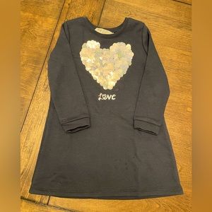 H&M Reversible Heart Sweater Dress -Size 3/4
